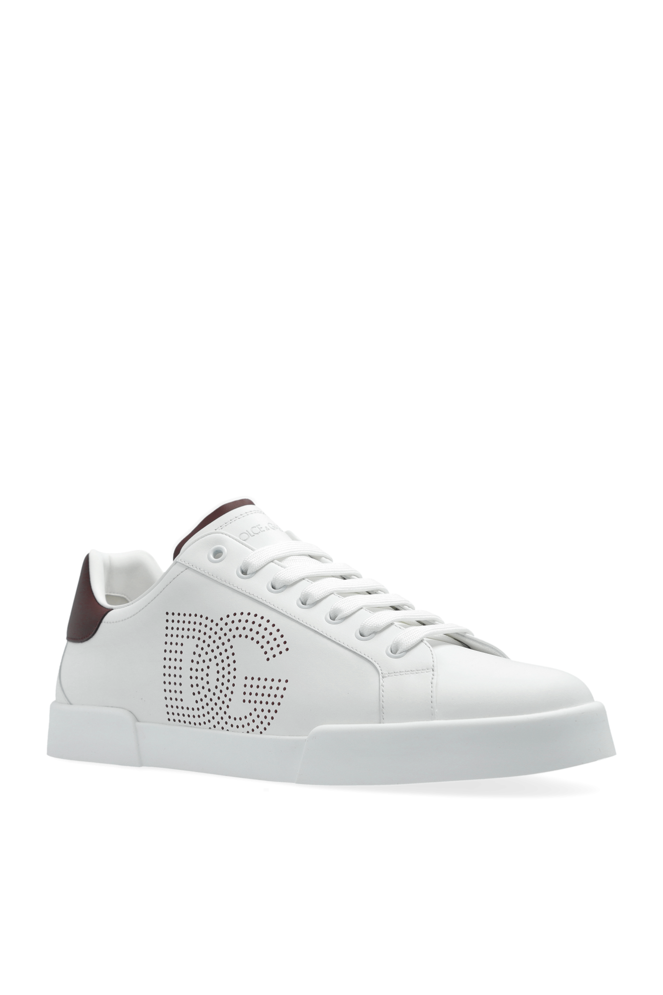 スニーカー Dolce & Gabbana 'Portofino' sneakers (CK2324AV066 87587) Portofino low-top leather sneakers with lateral monogram